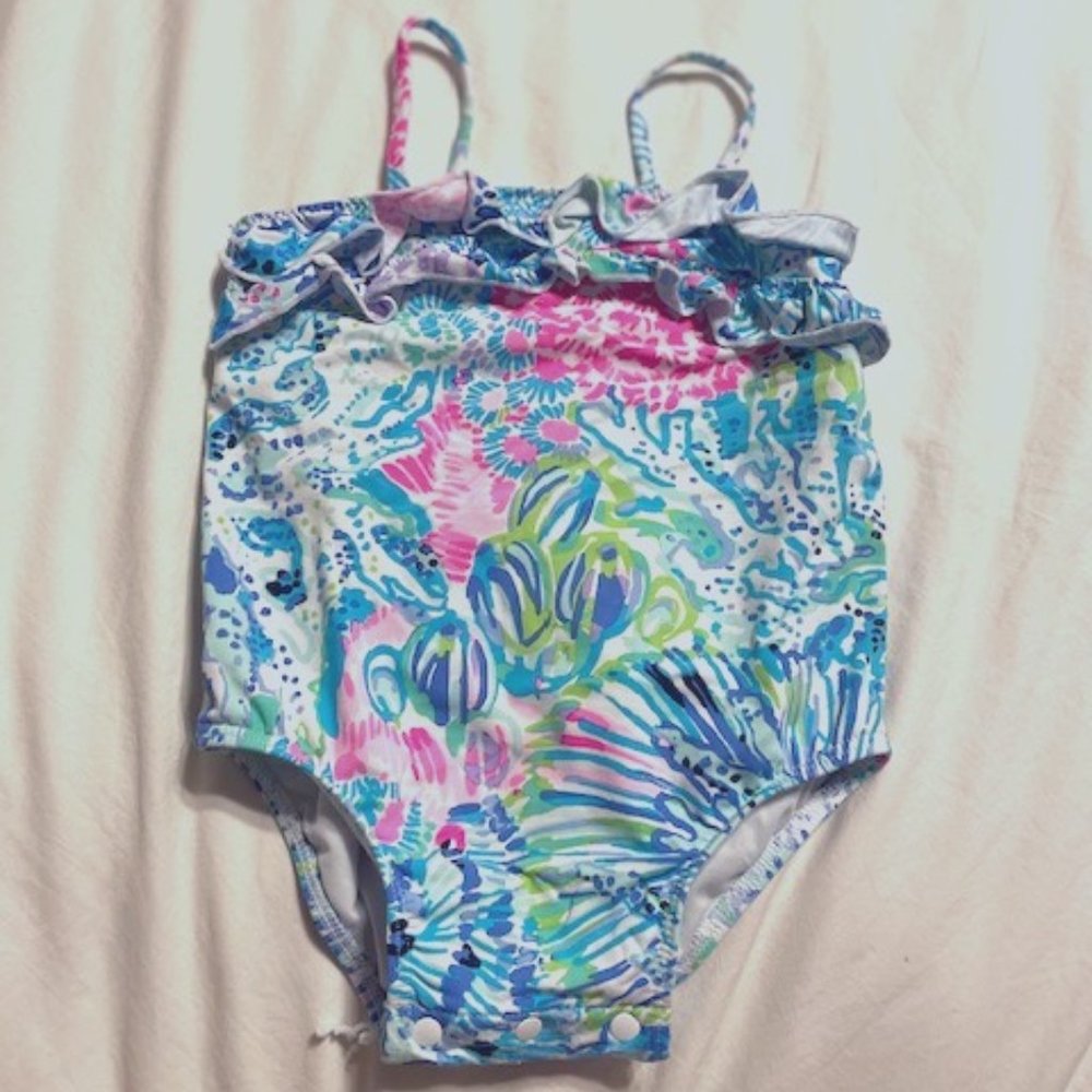 Lilly Pulitzer Baby Lydia Swimsuit, 12-18M, VGUC